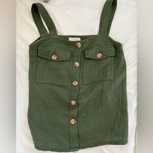 Sezane Samuel Top Kaki. - Size 34